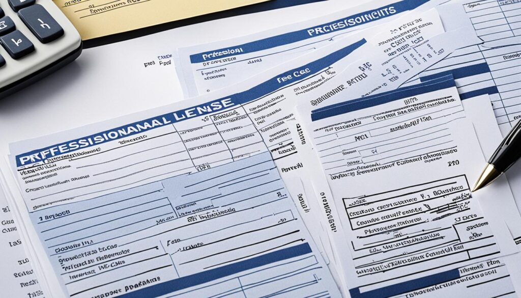 documentation and record-keeping for professional license fee deductions