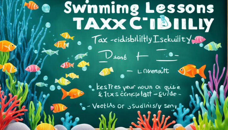 are swimming lessons tax deductible