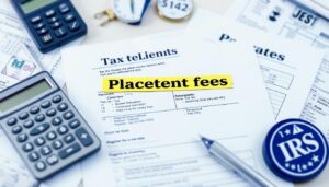 are placement fees tax deductible